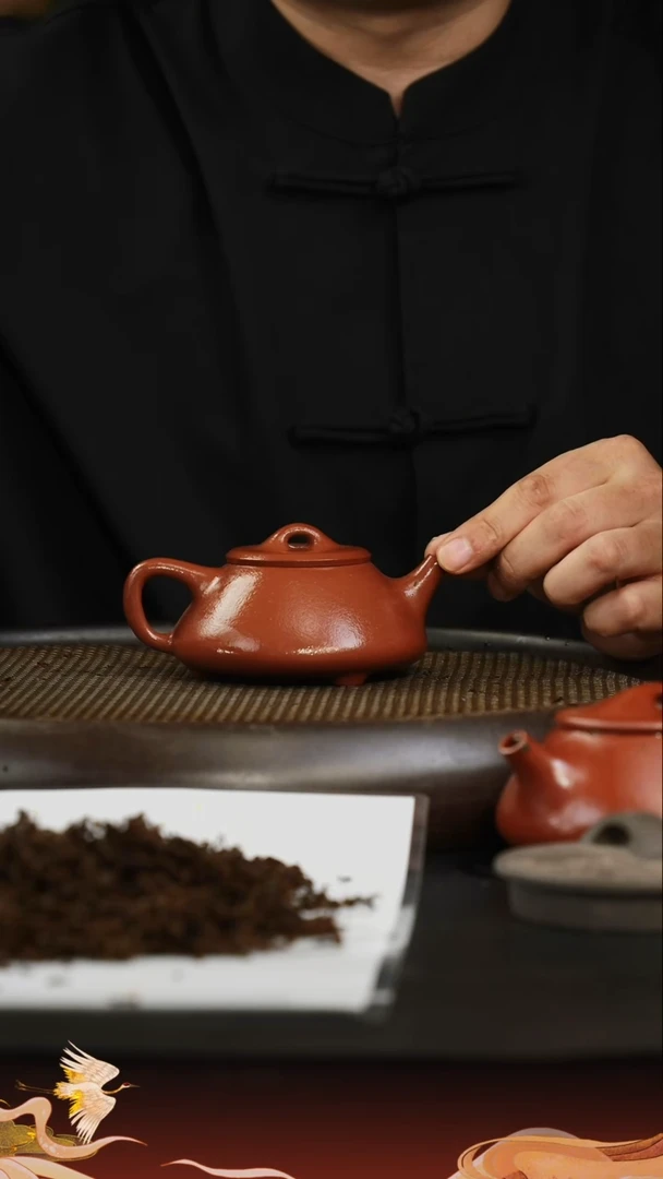 茶壶紫砂紫砂壶13 龙血砂 石瓢