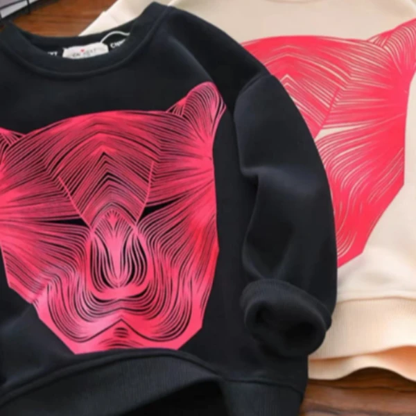 CN3W68男童卫衣春秋款炸街潮男孩印花洋气儿童装休闲长袖卫衣