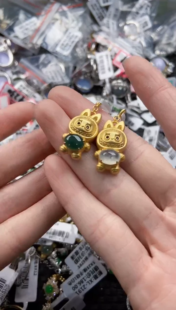 翡翠戒指银S925镶嵌7777-----5