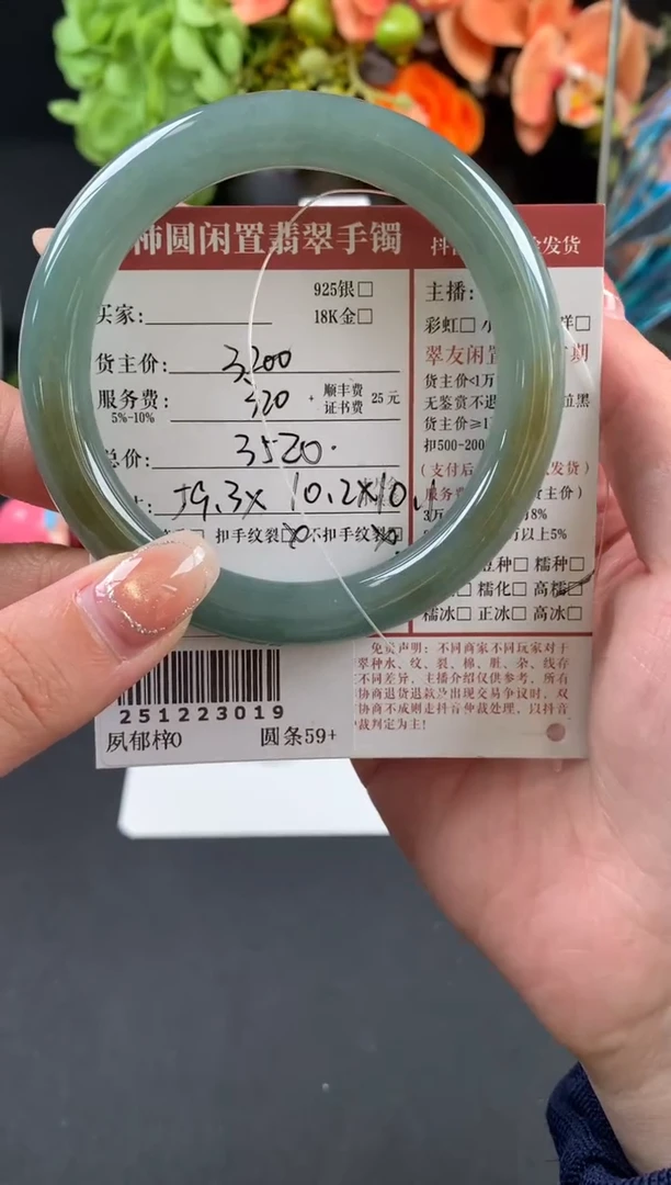 未镶嵌手镯翡翠姐姐251223019