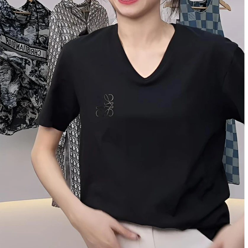 全新未使用 LOEWE/罗意威 徽标短袖圆领 黑色/S