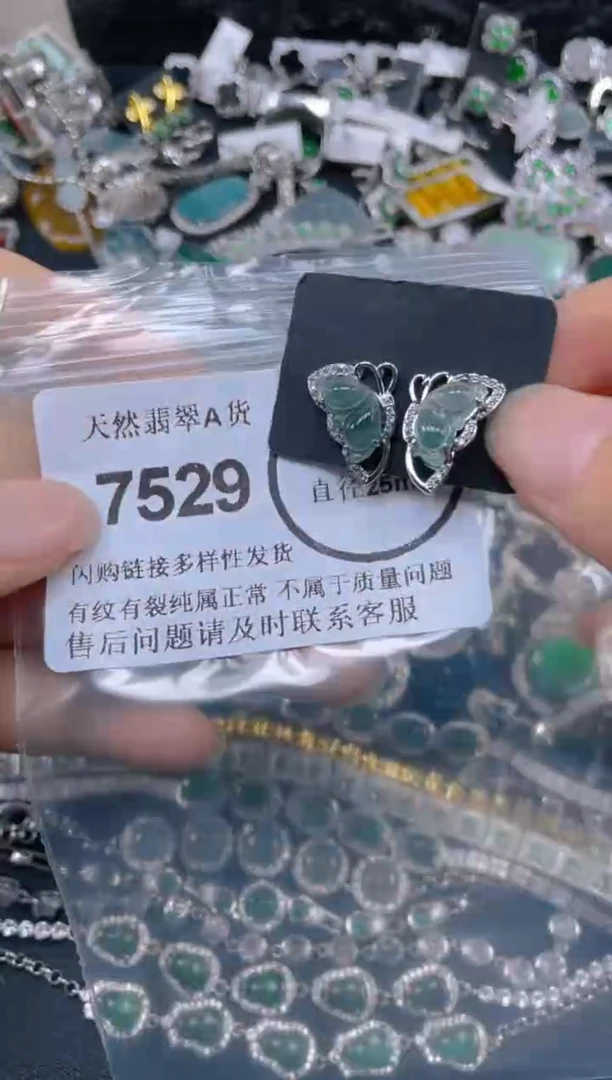 翡翠未镶嵌吊坠(不含链)7529