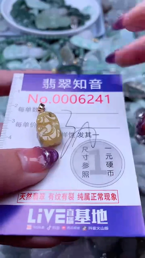 翡翠未镶嵌吊坠(不含链)6141