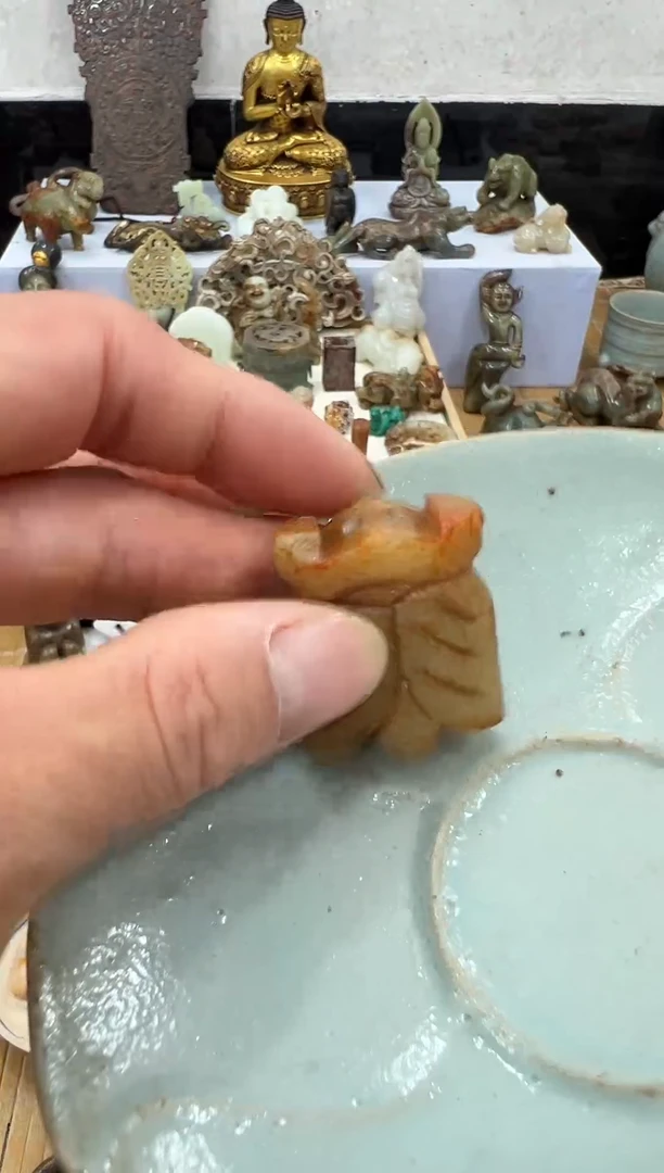 瓷片手工，手绘，陶瓷