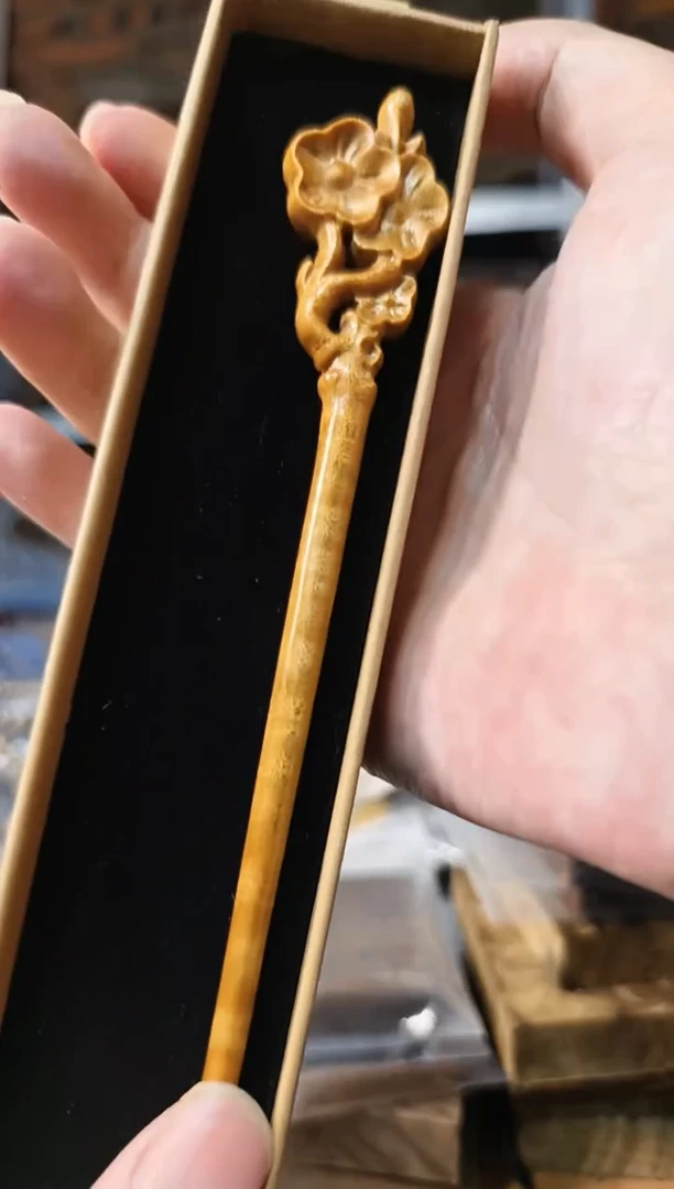 楠木（金丝楠）把件簪子