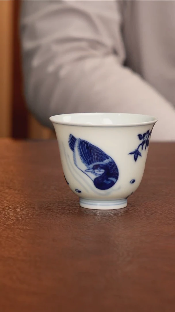 景德镇瓷器，青花瓷手绘茶具~