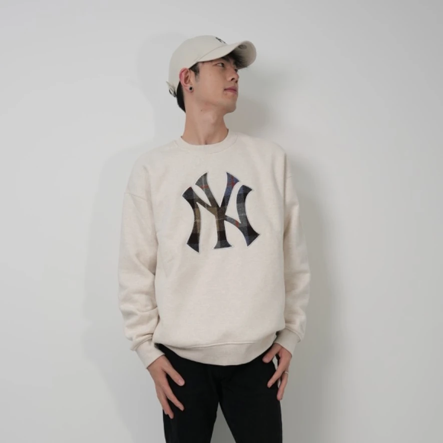 NEW ERA纽亦华经典焕新百搭NY洋基队潮流大LOGO长袖卫衣13338638