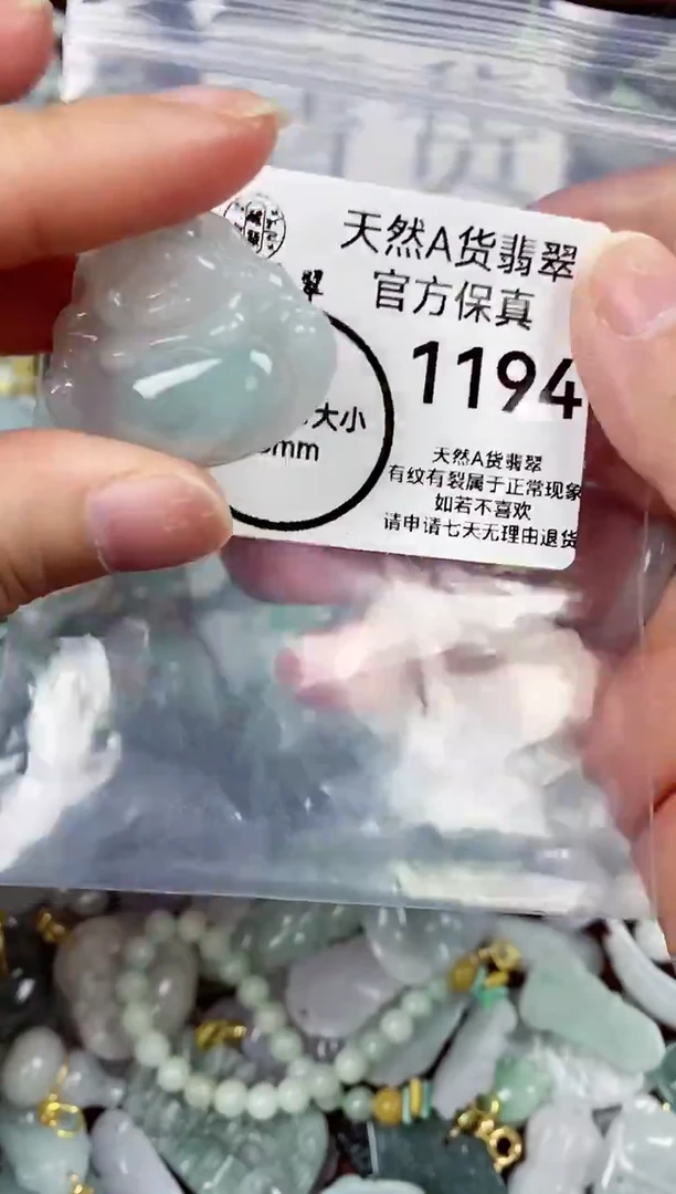 【闪购商品】翡翠颈饰未镶嵌天然A货翡翠1194