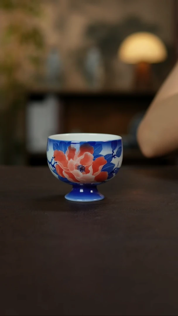 杯觅纤景德镇陶瓷杯碗柴烧多人