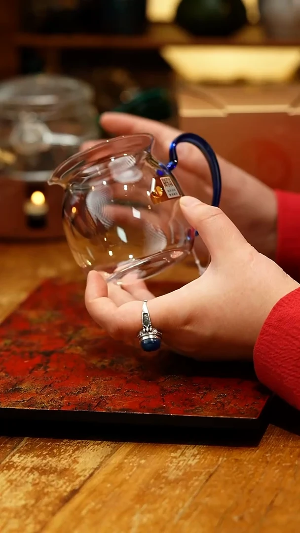 【闪购商品】禾器/晶彩美满茶海/浅蓝色/定制款