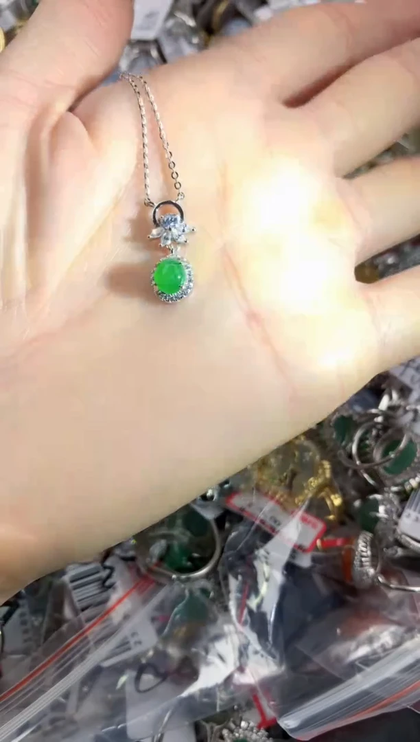 银S925镶嵌戒指翡翠111    3