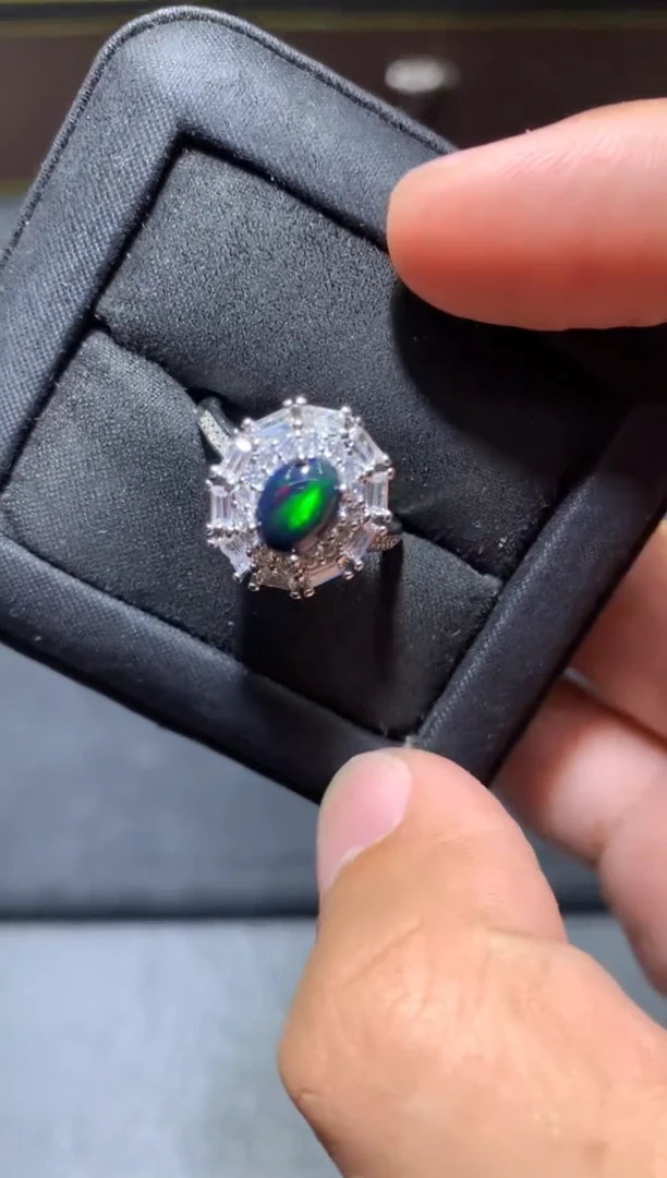 未镶嵌欧泊戒指J23【多样性发其一】