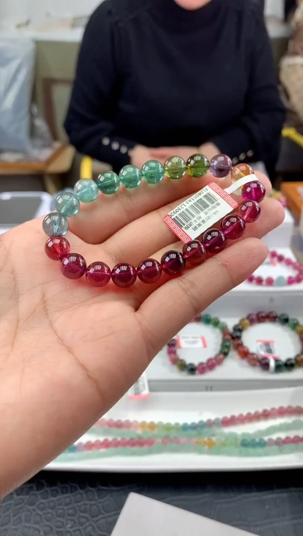 【闪购商品】碧玺手串未镶嵌多样性发一条