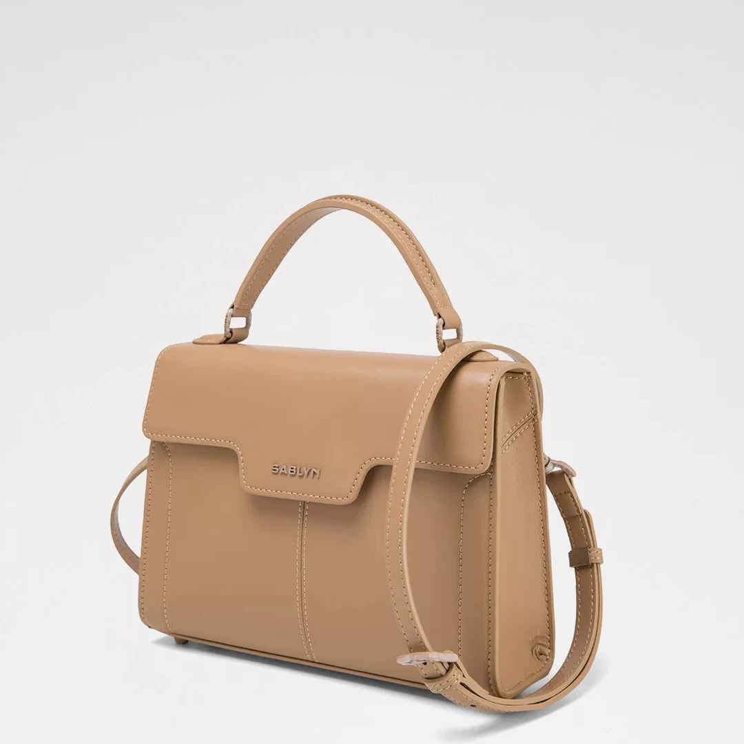 钟意宠粉-SABLYN新款轻奢时尚百搭高级感手提单间包2262（杏色）025