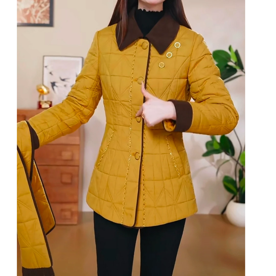 【金泰女装】25A-992气质休闲秋冬外套时尚减龄外套女装92