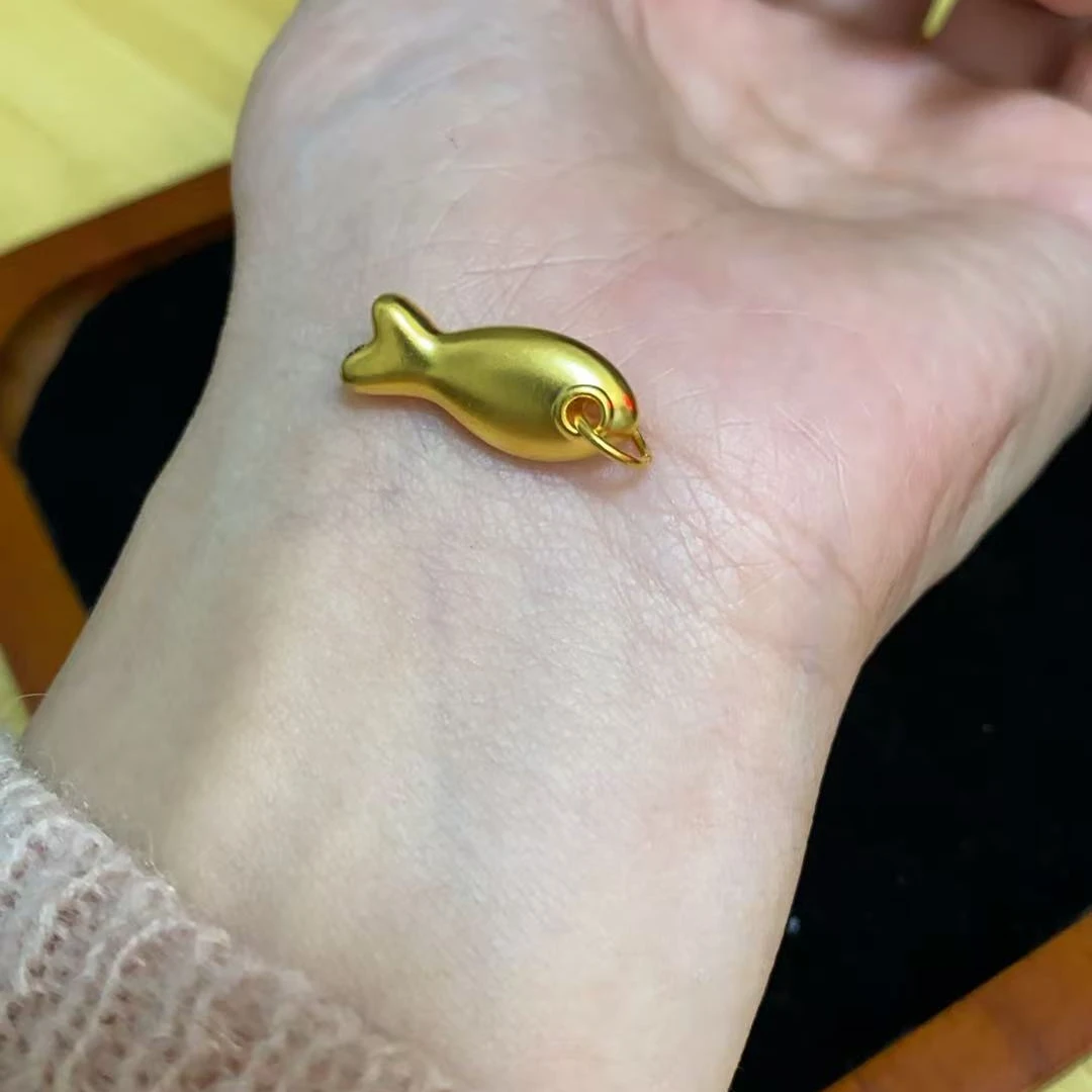 年年有鱼吊坠足金999（赠送黑绳）