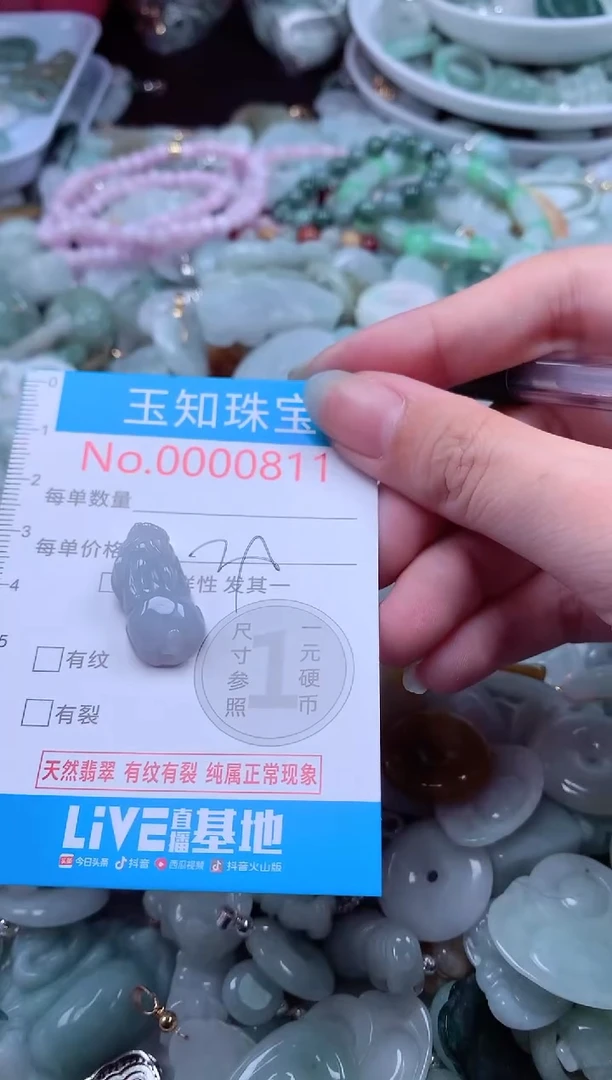 翡翠未镶嵌吊坠(不含链)811
