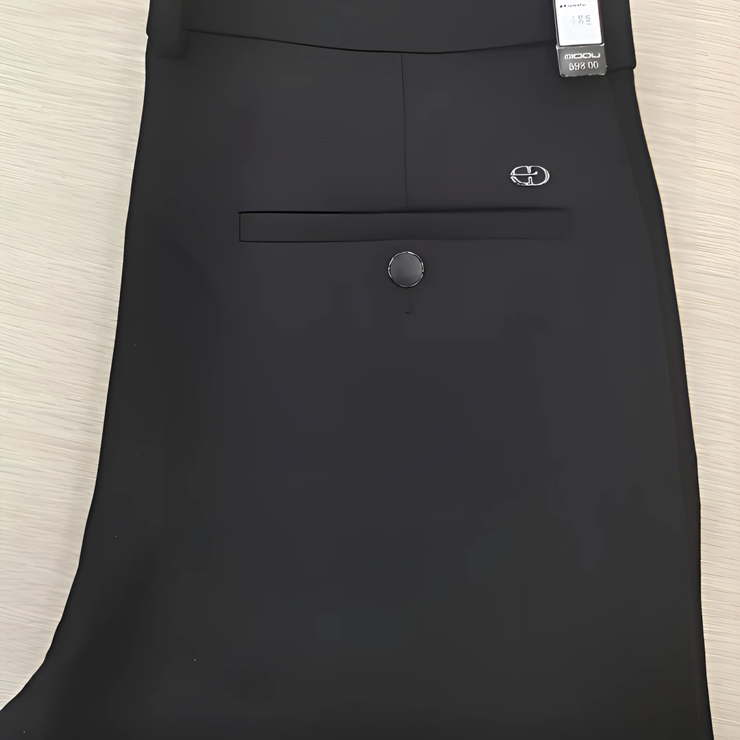 秋冬长裤免烫高弹直筒裤厚款西裤时尚休闲裤高腰直筒商务长裤男士