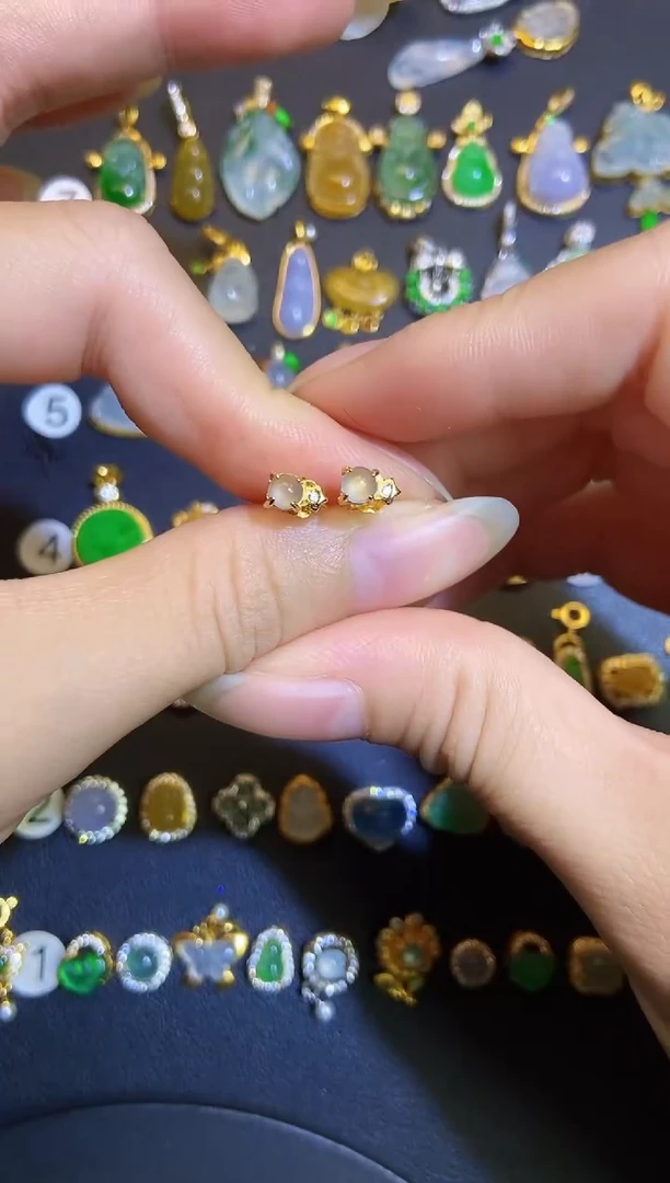 吊坠(不含链)银S925镶嵌翡翠1