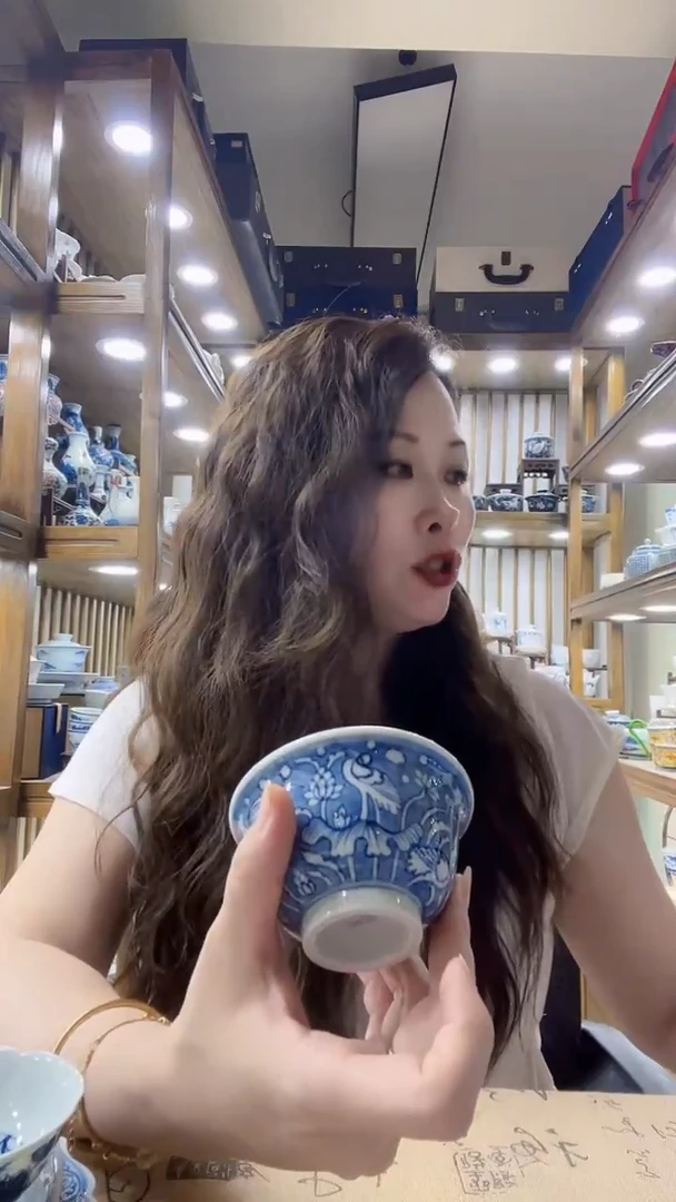 直播间福利压手一路莲手绘