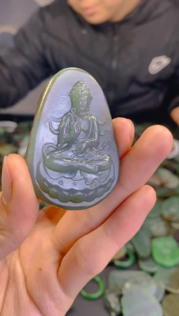 未镶嵌和田玉珠宝半成品1