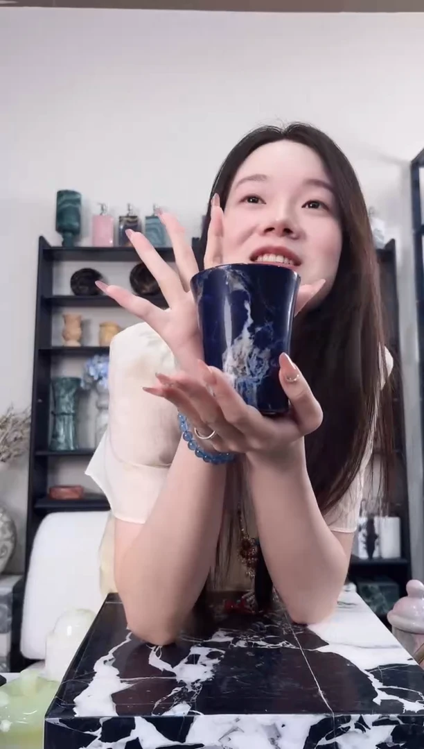 石材包*景泰蓝漱口杯2409