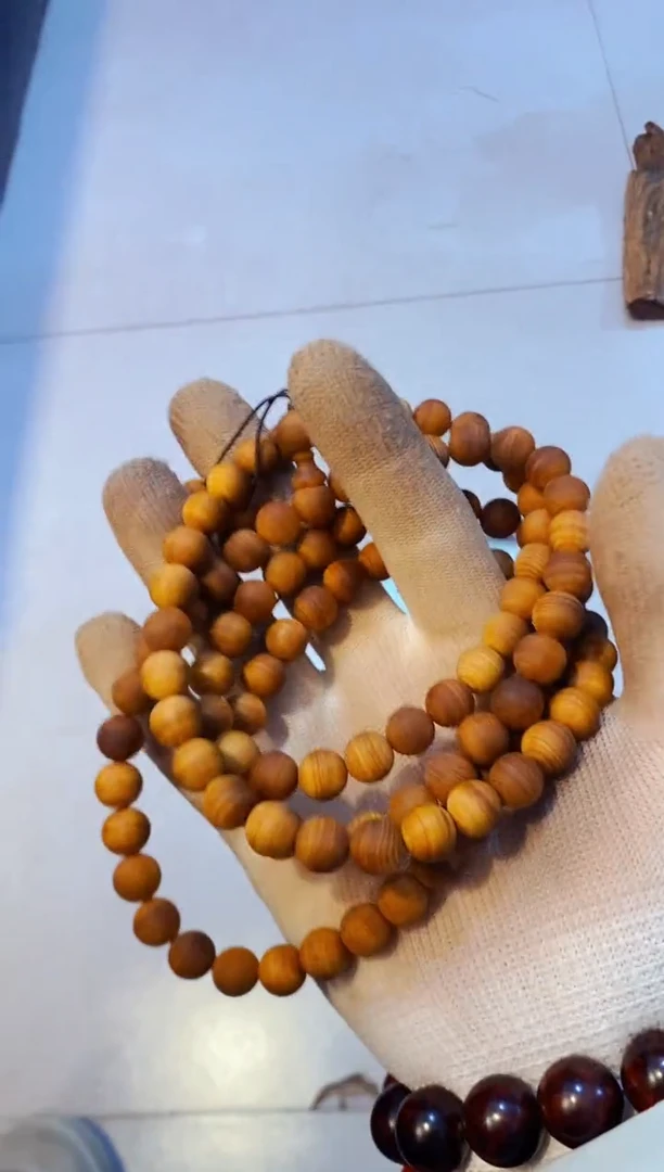 柏木（崖柏）毛圆1.0108的北太行崖柏手把件手串