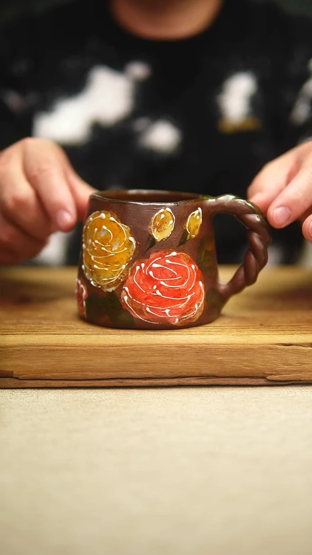 @@陶园瓷舍@@纯手工手绘@高温釉下彩