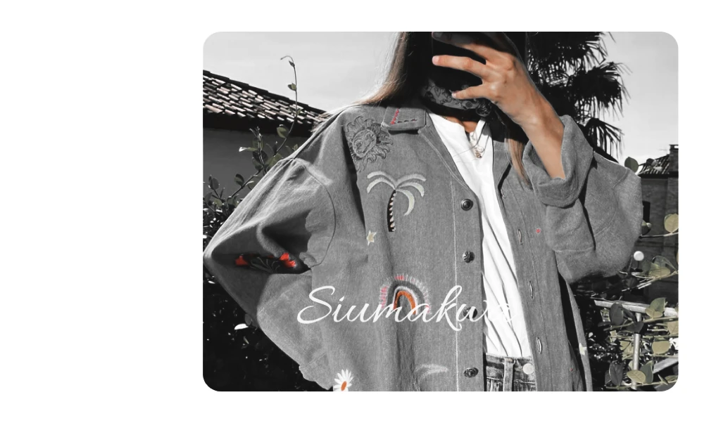 ★薰衣草色织★ Muggle推荐重工薰衣草色织刺绣长袖衬衫开衫 MG236