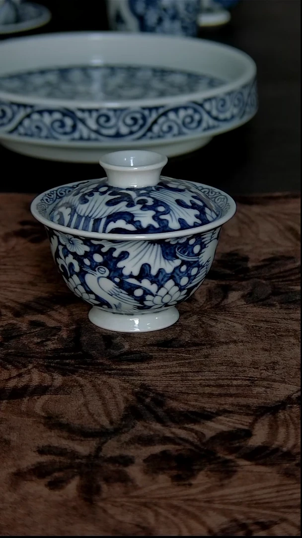 其他瓷一路莲科盖碗