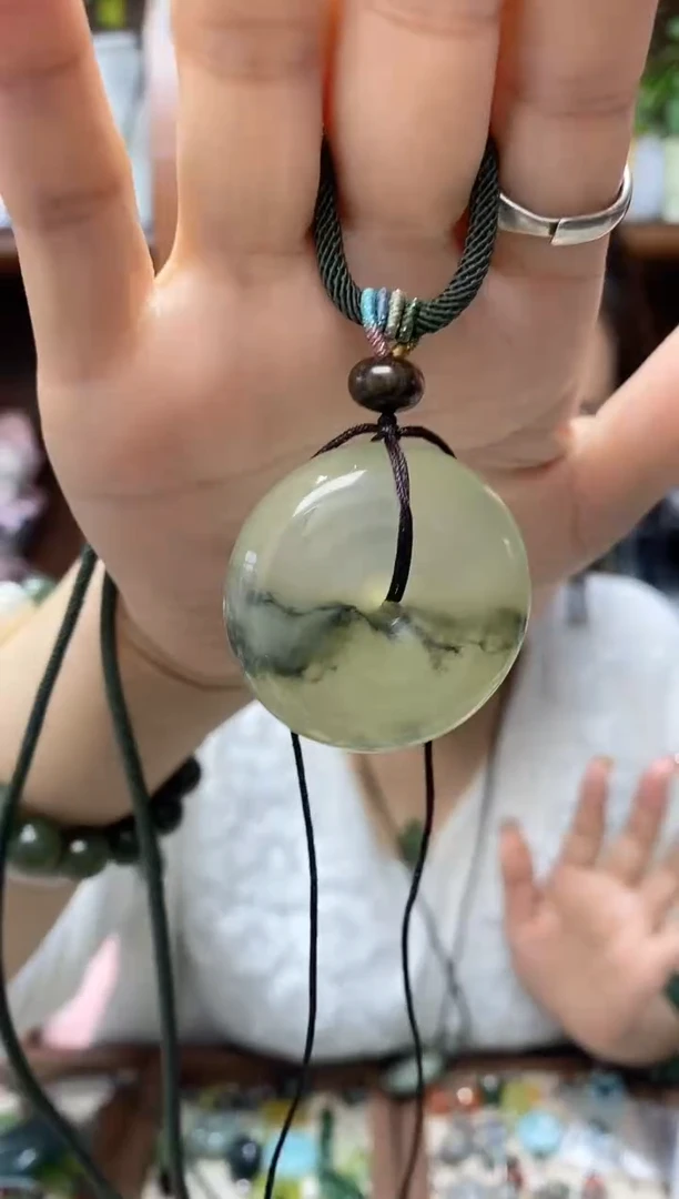 未镶嵌岫玉吊坠彩****꫞·