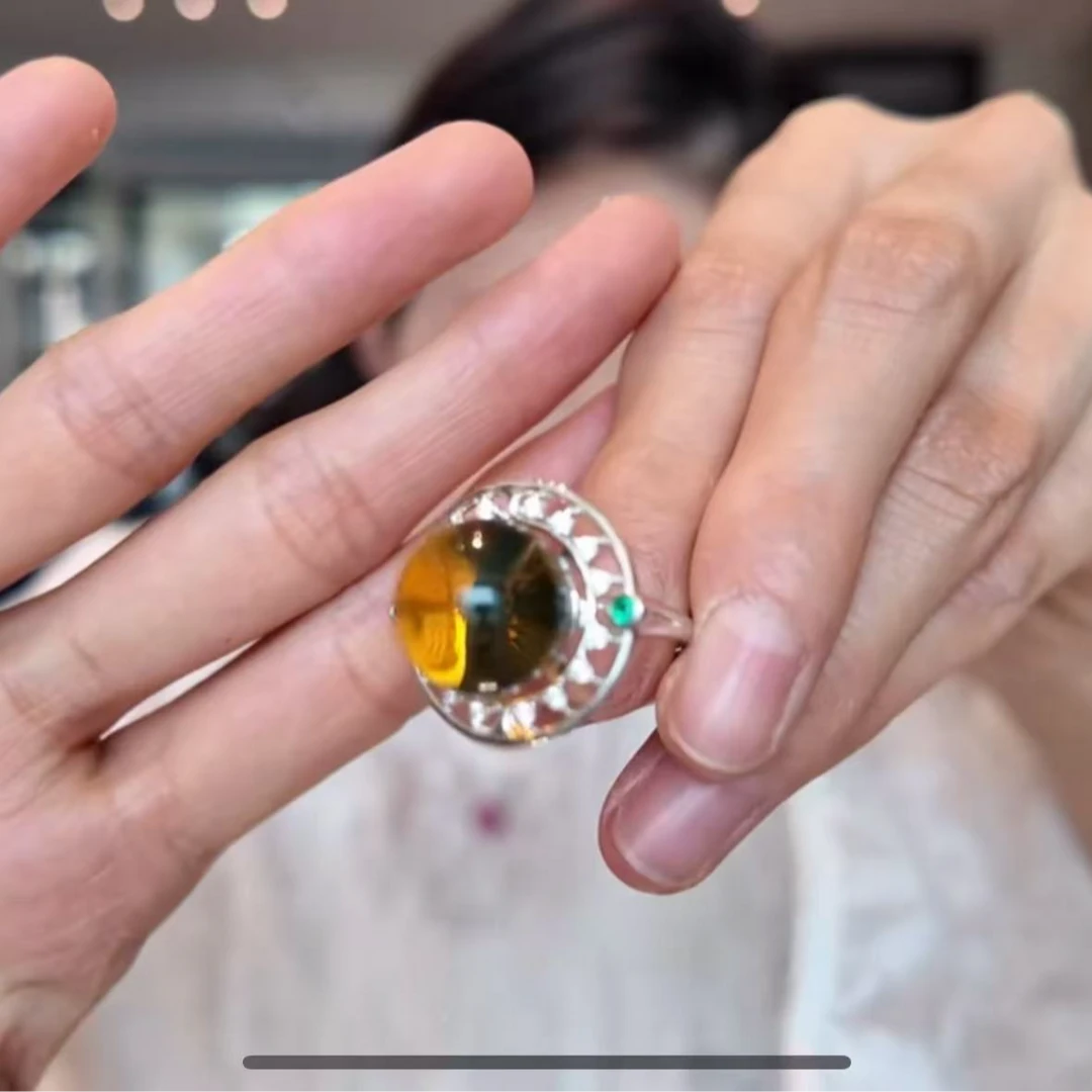 925银戒指 气质时尚镶嵌纯银戒指（童童）（思远）