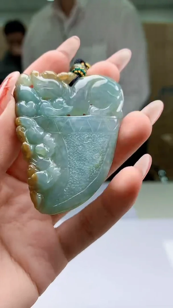 【闪购商品】定制翡翠未镶嵌5028ty-毛货挂件136