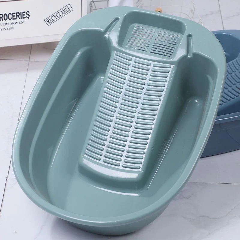 大号洗衣盆袜子搓衣板一体阳台家用带搓板学生宿舍塑料加厚搓衣盆