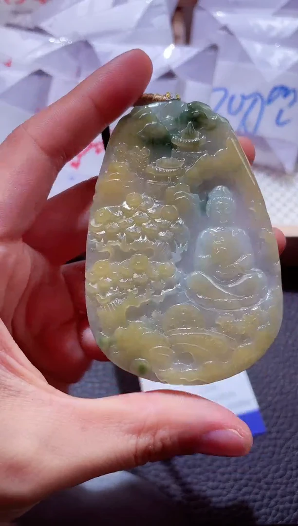 颈饰未镶嵌翡翠00009457素衣观音