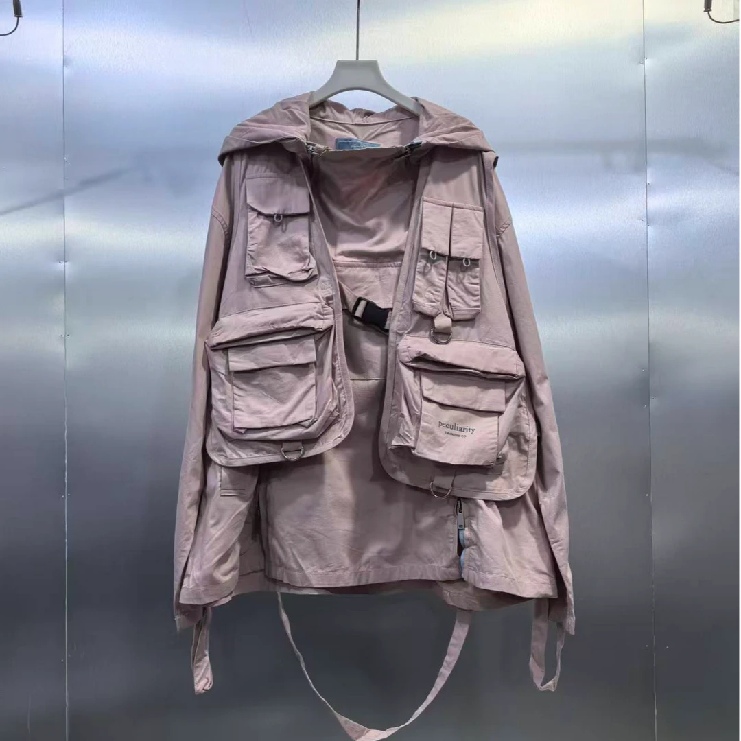 R05-101523-UMA假两件马甲工装风设计时尚夹克外套