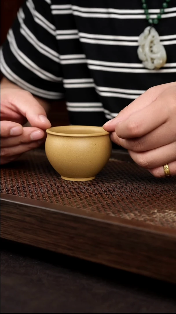 茶壶紫砂黄金段圆融杯