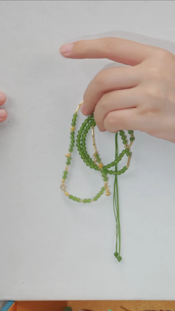 和田玉18K金镶嵌项链项链