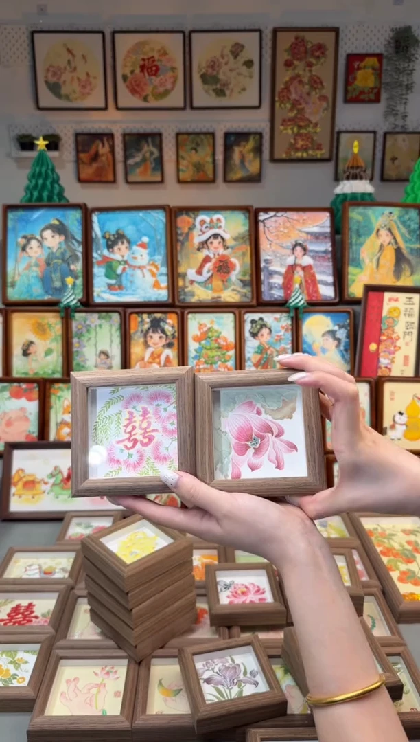 国画合欢双喜 荷花 一组11