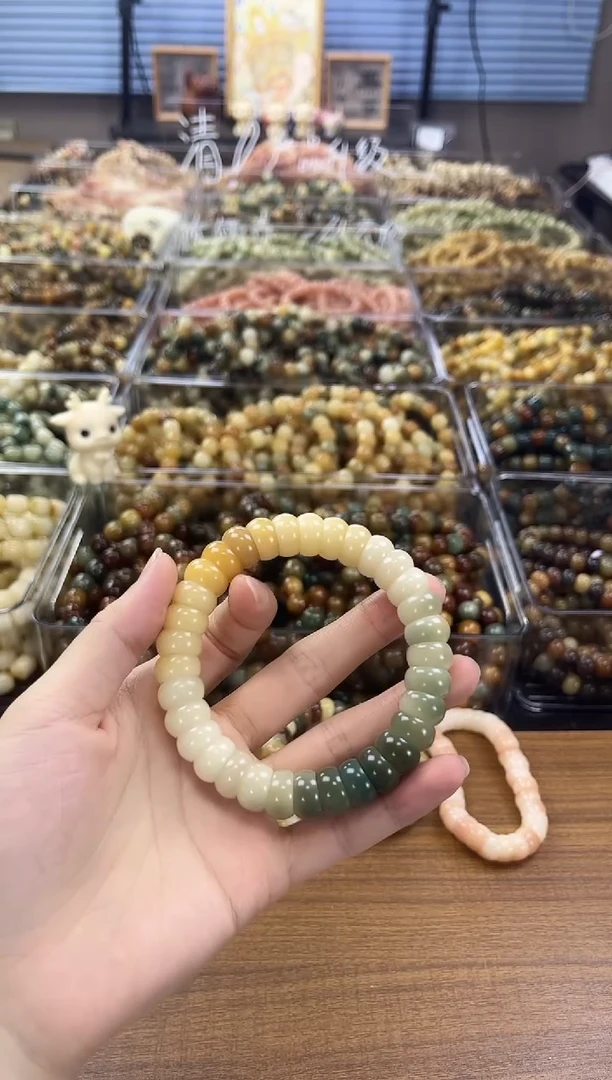 菩提根/象牙果手串渐变色碗肠