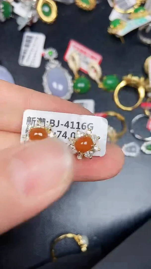 银S925镶嵌戒指翡翠2920