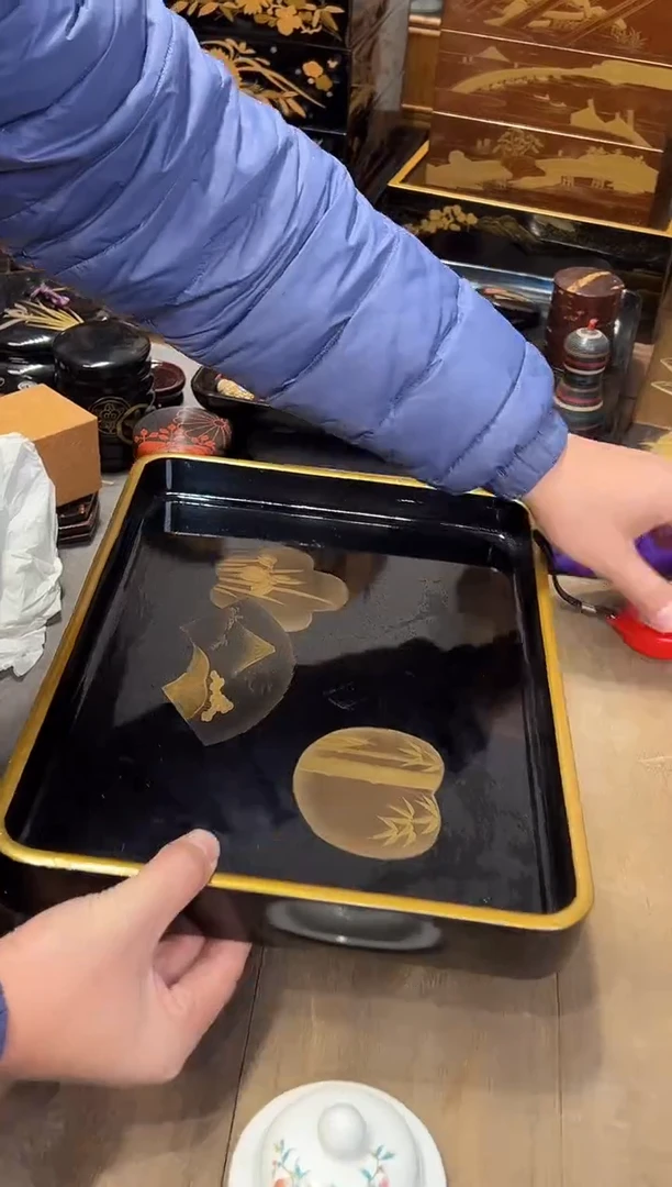 收纳盘 大漆漆器大漆漆器