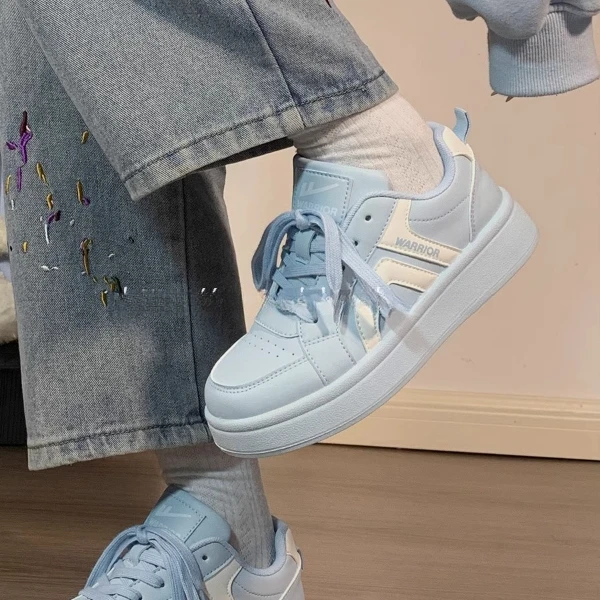 回力爆款蓝色小白鞋女2025新款学生百搭休闲鞋小众轻便运动板鞋子