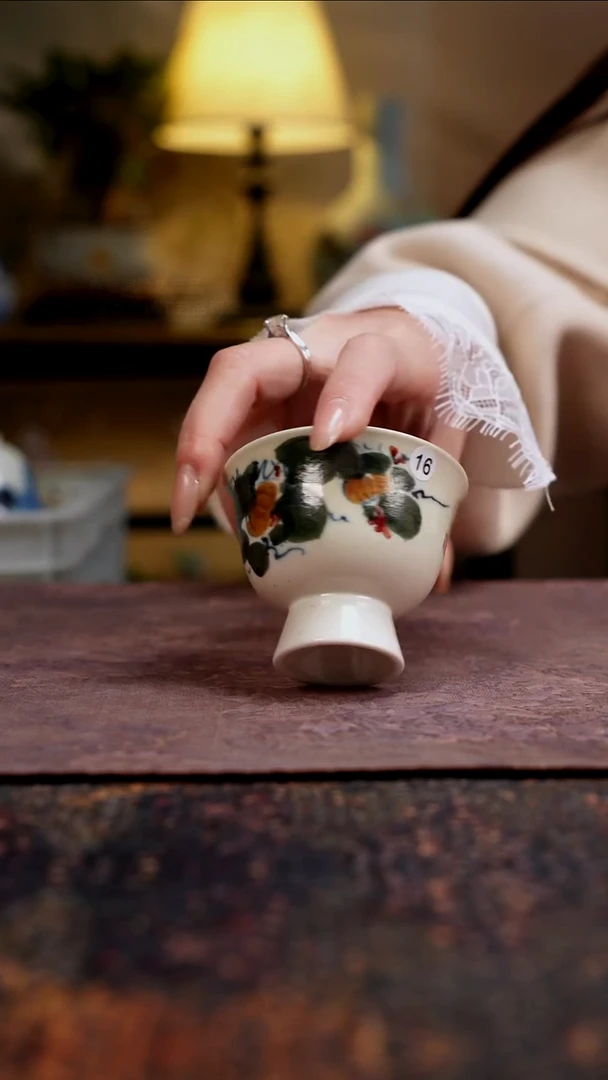 杯景德镇陶瓷杯碗柴烧多人