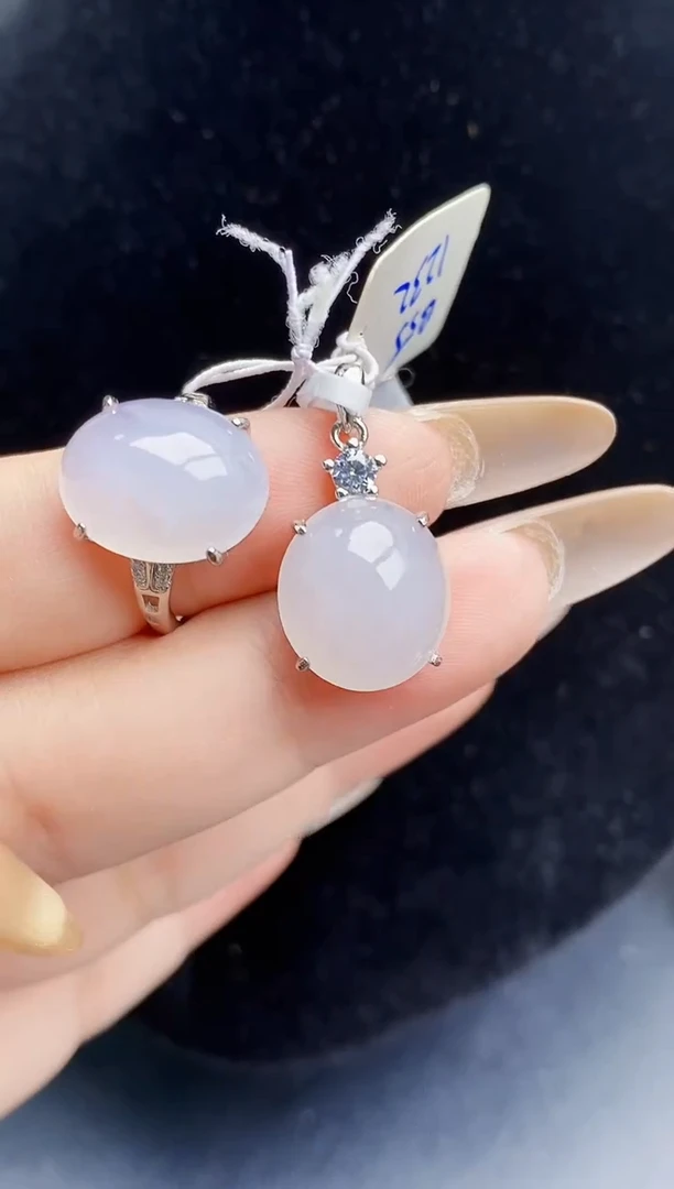 银S925镶嵌戒指翡翠0113