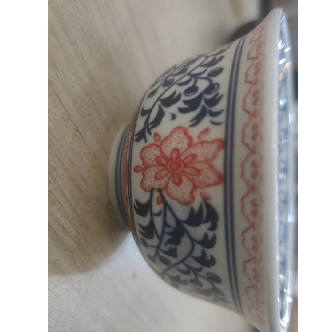 青花缠枝莲釉里红主人杯52803