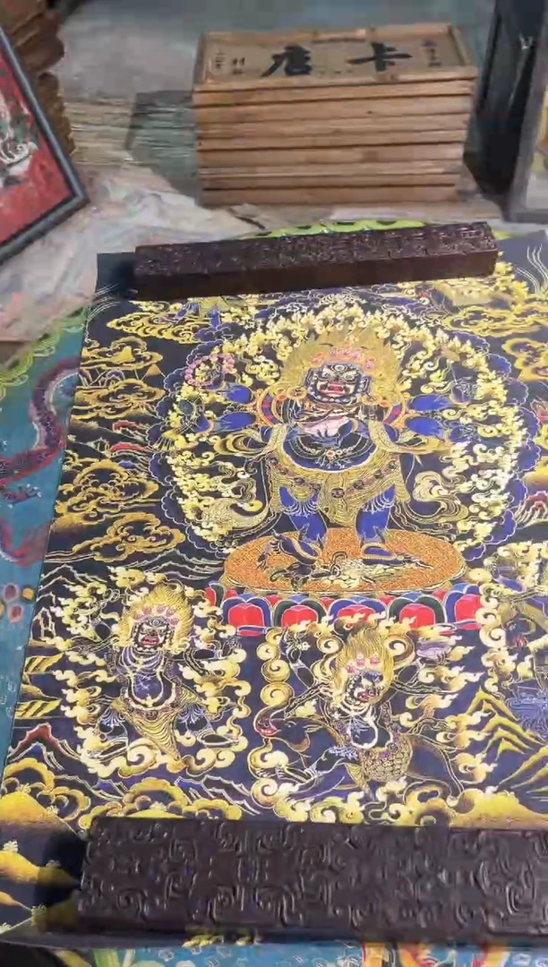卷轴画卷轴画张张的唐卡