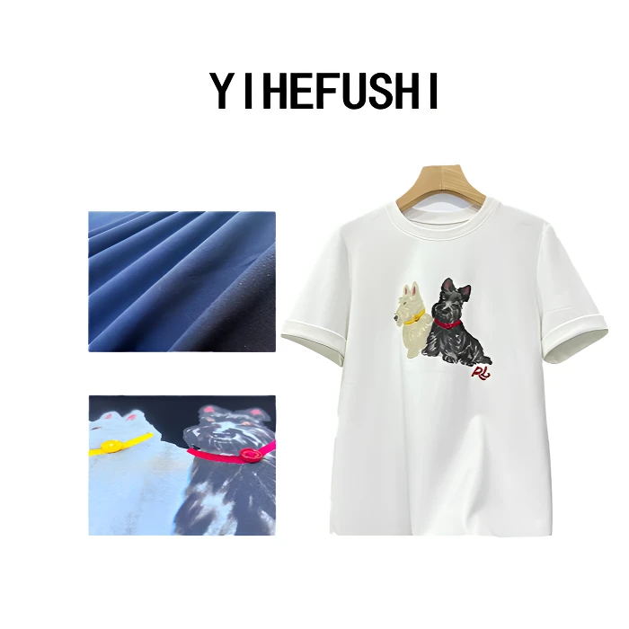9935西高地狗狗韩版宽松型半袖设计感卡通T恤时尚速干夏季圆领