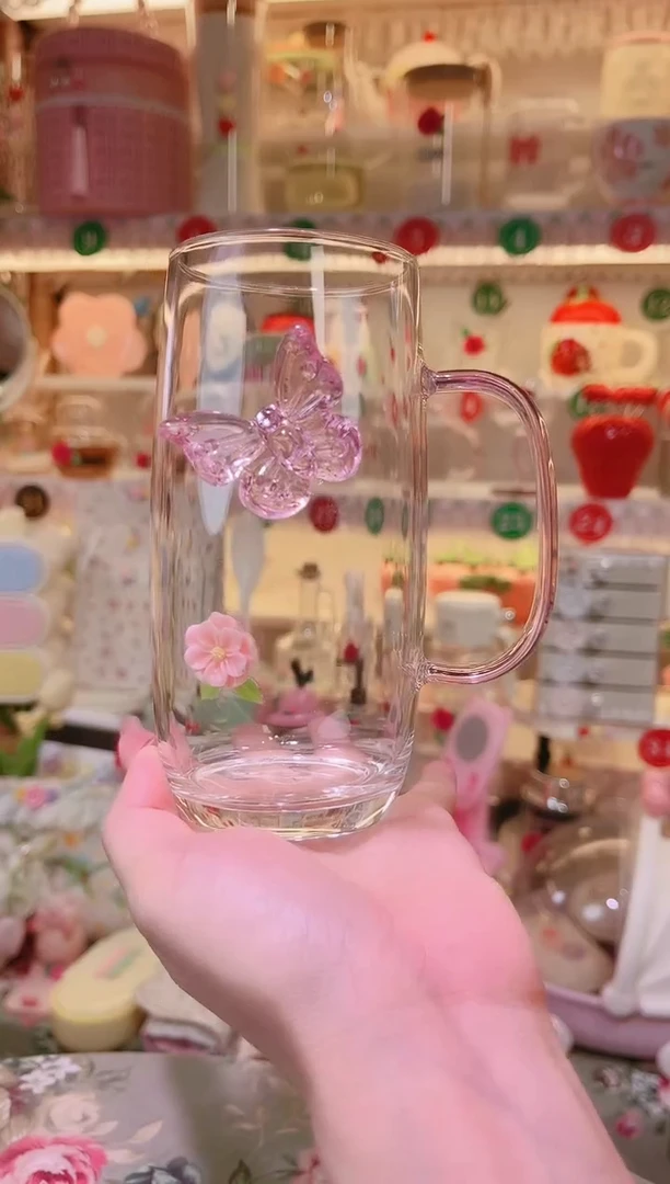 蝶恋花绿茶杯——手工制作品质好！