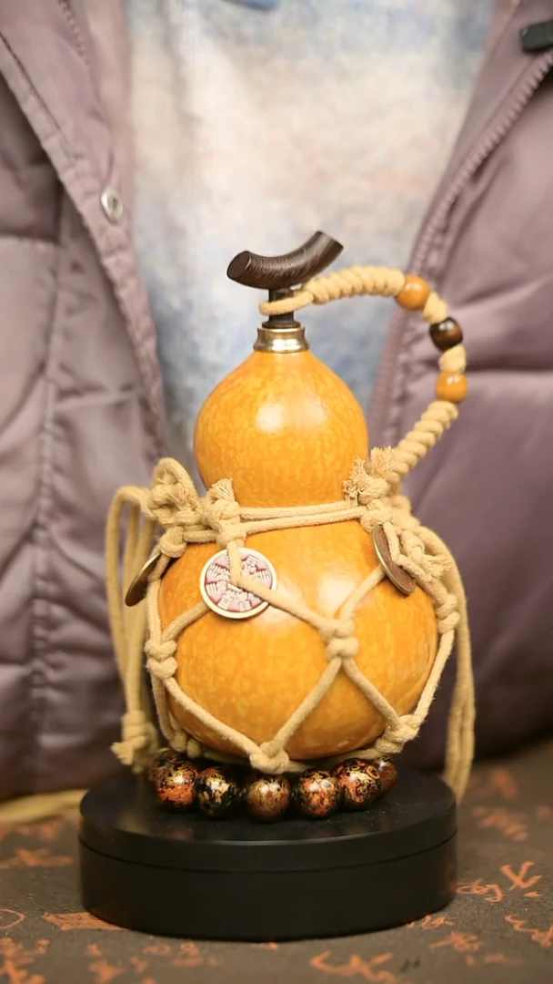 114号中药煮色 大漆葫芦水壶/酒壶 一物一拍